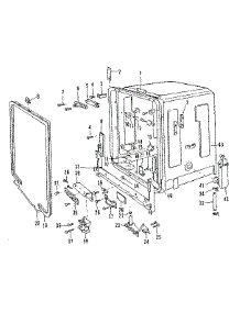 Tub Details parts for Kenmore Dishwasher 587.1717583 (5871717583, 587 1717583) from AppliancePartsPros.com