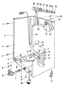 Frame Details parts for Kenmore Dishwasher 587.1717583 (5871717583, 587 1717583) from AppliancePartsPros.com