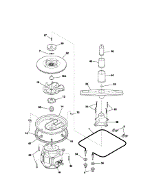Motor & Pump parts for Kenmore Dishwasher 587.17252200 (58717252200, 587 17252200) from AppliancePartsPros.com