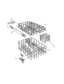 Rack parts for Kenmore Dishwasher 587.1737580 (5871737580, 587 1737580) from AppliancePartsPros.com