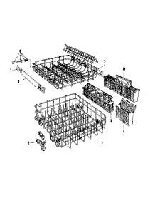 Rack Details parts for Kenmore Dishwasher 587.1745580 (5871745580, 587 1745580) from AppliancePartsPros.com