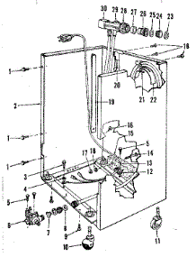 Frame Details parts for Kenmore Dishwasher 587.1749580 (5871749580, 587 1749580) from AppliancePartsPros.com