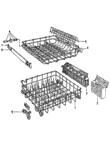 Rack parts for Kenmore Dishwasher 587.1756580 (5871756580, 587 1756580) from AppliancePartsPros.com
