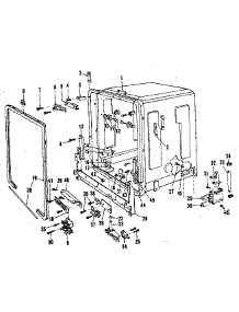 Tub parts for Kenmore Dishwasher 587.1756580 (5871756580, 587 1756580) from AppliancePartsPros.com