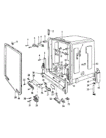Tub Details parts for Kenmore Dishwasher 587.1757581 (5871757581, 587 1757581) from AppliancePartsPros.com