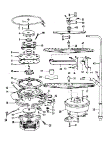 Motor, Heater, And Spray Arm Details parts for Kenmore Dishwasher 587.1757583 (5871757583, 587 1757583) from AppliancePartsPros.com