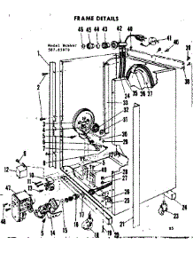 Frame Details parts for Kenmore Dishwasher 587.65070 (58765070, 587 65070) from AppliancePartsPros.com
