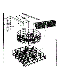 Rack Assemblies parts for Kenmore Dishwasher 587.65670 (58765670, 587 65670) from AppliancePartsPros.com