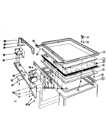 Lid & Hinge Details parts for Kenmore Dishwasher 587.65730 (58765730, 587 65730) from AppliancePartsPros.com