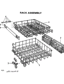 Rack Assembly parts for Kenmore Dishwasher 587.700410 (587700410, 587 700410) from AppliancePartsPros.com