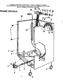Frame Details parts for Kenmore Dishwasher 587.700514 (587700514, 587 700514) from AppliancePartsPros.com