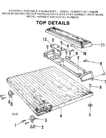 Top Details parts for Kenmore Dishwasher 587.700614 (587700614, 587 700614) from AppliancePartsPros.com