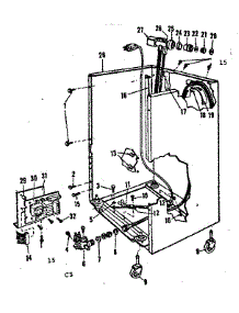Frame Details parts for Kenmore Dishwasher 587.700710 (587700710, 587 700710) from AppliancePartsPros.com