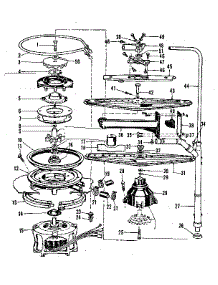 Motor, Heater, And Spray Arm Details parts for Kenmore Dishwasher 587.700713 (587700713, 587 700713) from AppliancePartsPros.com
