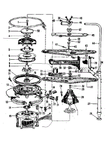 Motor, Heater, And Spray Arm Details parts for Kenmore Dishwasher 587.700714 (587700714, 587 700714) from AppliancePartsPros.com