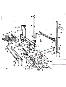 Frame Details parts for Kenmore Dishwasher 587.701503 (587701503, 587 701503) from AppliancePartsPros.com