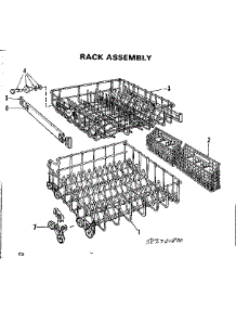 Rack Assembly parts for Kenmore Dishwasher 587.701800 (587701800, 587 701800) from AppliancePartsPros.com