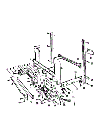 Frame Details parts for Kenmore Dishwasher 587.703000 (587703000, 587 703000) from AppliancePartsPros.com