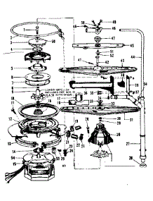Motor, Heater, And Spray Arm Details parts for Kenmore Dishwasher 587.703200 (587703200, 587 703200) from AppliancePartsPros.com