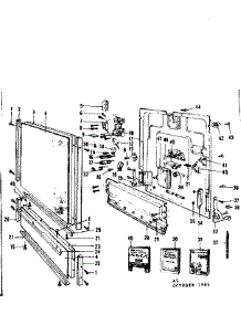 Door Details parts for Kenmore Dishwasher 587.703402 (587703402, 587 703402) from AppliancePartsPros.com