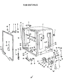 Tub Details parts for Kenmore Dishwasher 587.703403 (587703403, 587 703403) from AppliancePartsPros.com