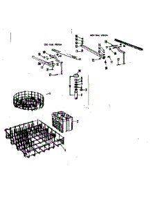 Rack Assemblies parts for Kenmore Dishwasher 587.71091 (58771091, 587 71091) from AppliancePartsPros.com