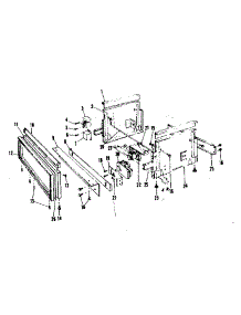 Frame Details parts for Kenmore Dishwasher 587.71231 (58771231, 587 71231) from AppliancePartsPros.com