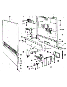Door And Access Panel Details parts for Kenmore Dishwasher 587.71361 (58771361, 587 71361) from AppliancePartsPros.com