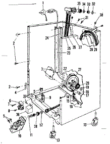 Frame Details parts for Kenmore Dishwasher 587.71490 (58771490, 587 71490) from AppliancePartsPros.com