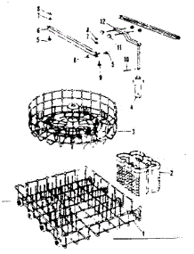 Rack Details parts for Kenmore Dishwasher 587.71500 (58771500, 587 71500) from AppliancePartsPros.com