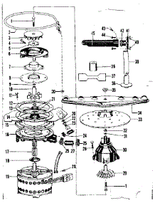 Motor, Heater & Spray Arm Details parts for Kenmore Dishwasher 587.718400 (587718400, 587 718400) from AppliancePartsPros.com
