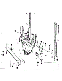 Frame Details parts for Kenmore Dishwasher 587.71910 (58771910, 587 71910) from AppliancePartsPros.com