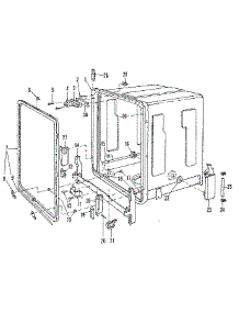 Tub Details parts for Kenmore Dishwasher 587.720315 (587720315, 587 720315) from AppliancePartsPros.com