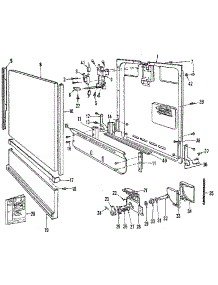 Door / Access Panel Details parts for Kenmore Dishwasher 587.720315 (587720315, 587 720315) from AppliancePartsPros.com