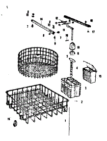 Rack Assemblies parts for Kenmore Dishwasher 587.720720 (587720720, 587 720720) from AppliancePartsPros.com