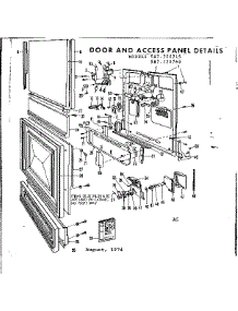 Door And Access Panel Details parts for Kenmore Dishwasher 587.720765 (587720765, 587 720765) from AppliancePartsPros.com