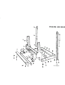 Frame Details parts for Kenmore Dishwasher 587.721005 (587721005, 587 721005) from AppliancePartsPros.com