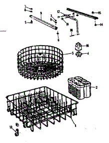 Rack Assemblies parts for Kenmore Dishwasher 587.721101 (587721101, 587 721101) from AppliancePartsPros.com