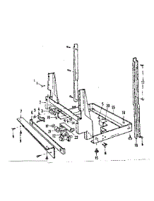 Frame Details parts for Kenmore Dishwasher 587.721101 (587721101, 587 721101) from AppliancePartsPros.com