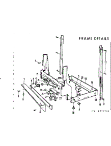 Frame Details parts for Kenmore Dishwasher 587.721201 (587721201, 587 721201) from AppliancePartsPros.com