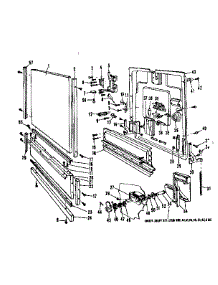 Door Details parts for Kenmore Dishwasher 587.736212 (587736212, 587 736212) from AppliancePartsPros.com