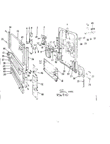 Door Details parts for Kenmore Dishwasher 587.736711 (587736711, 587 736711) from AppliancePartsPros.com