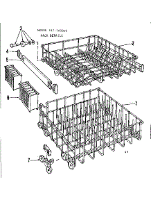 Rack Details parts for Kenmore Dishwasher 587.760310 (587760310, 587 760310) from AppliancePartsPros.com