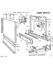Door Details parts for Kenmore Dishwasher 587.760312 (587760312, 587 760312) from AppliancePartsPros.com