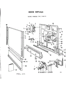 Door Details parts for Kenmore Dishwasher 587.760410 (587760410, 587 760410) from AppliancePartsPros.com