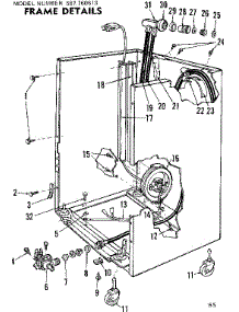Frame Details parts for Kenmore Dishwasher 587.760613 (587760613, 587 760613) from AppliancePartsPros.com