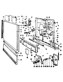 Door Details parts for Kenmore Dishwasher 587.760713 (587760713, 587 760713) from AppliancePartsPros.com