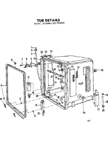 Tub Asm parts for Kenmore Dishwasher 587.761004 (587761004, 587 761004) from AppliancePartsPros.com