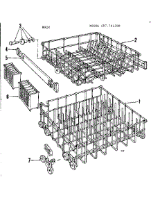 Rack Details parts for Kenmore Dishwasher 587.761200 (587761200, 587 761200) from AppliancePartsPros.com