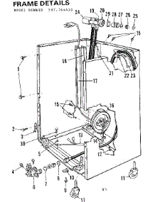 Frame Details parts for Kenmore Dishwasher 587.764410 (587764410, 587 764410) from AppliancePartsPros.com